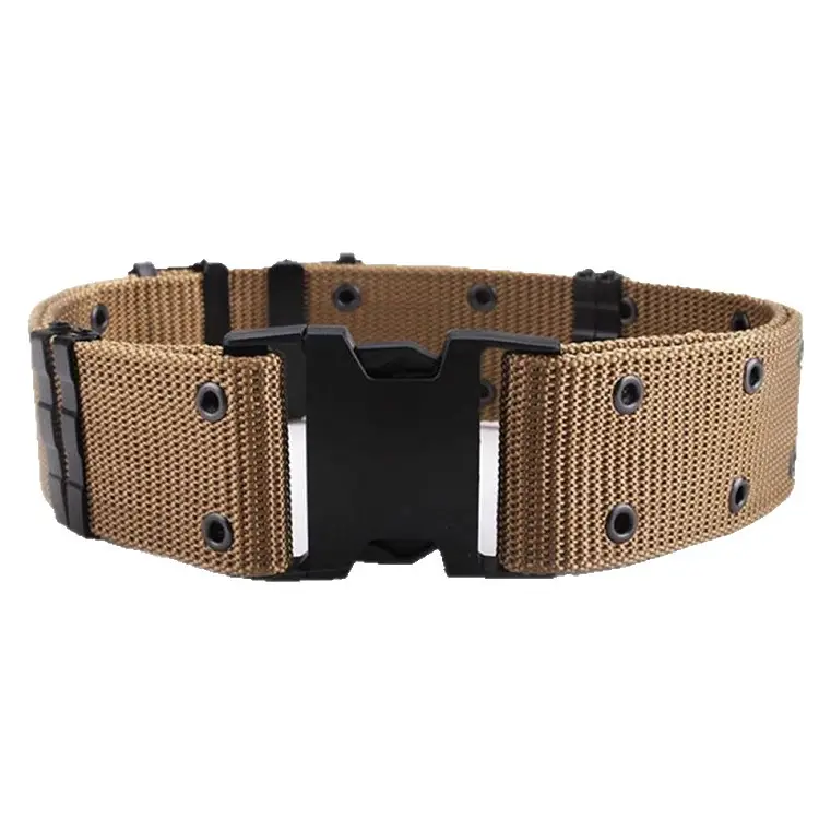Men's Black Tactical Girdle Belt Canvas Military Training Belt - Image 8
