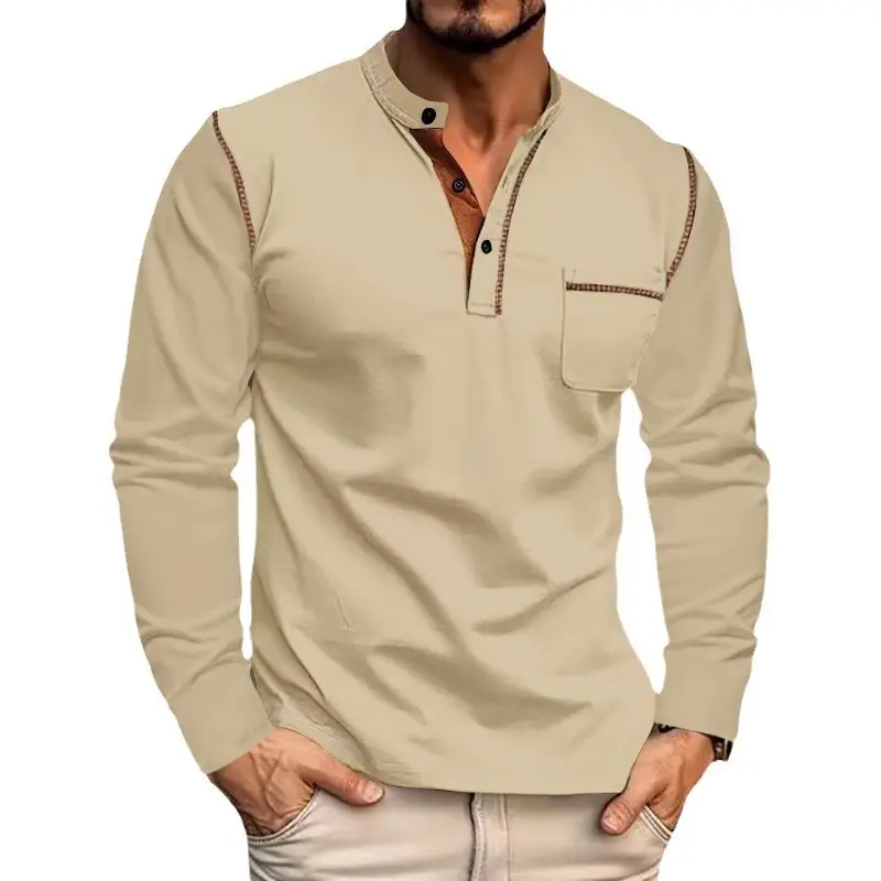 Men's Black Polo Shirt with Crossbody Strap - Image 8