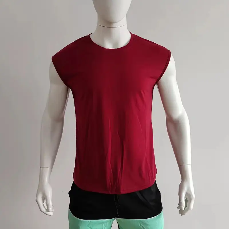 Men Sleeveless Vests Gray 2024 Summer Casual Wear — feature 29