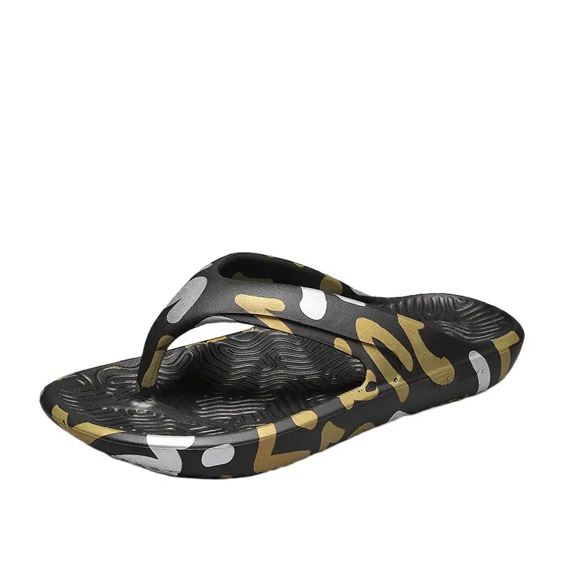 Men's Black Graffiti Flip Flops Wholesale Summer - Image 10