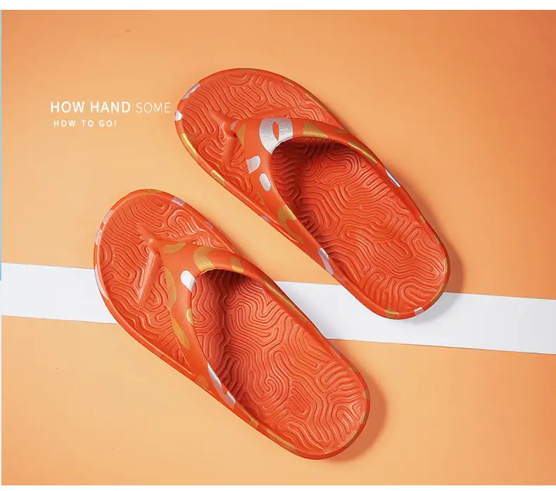 Men's Black Graffiti Flip Flops Wholesale Summer — feature 22