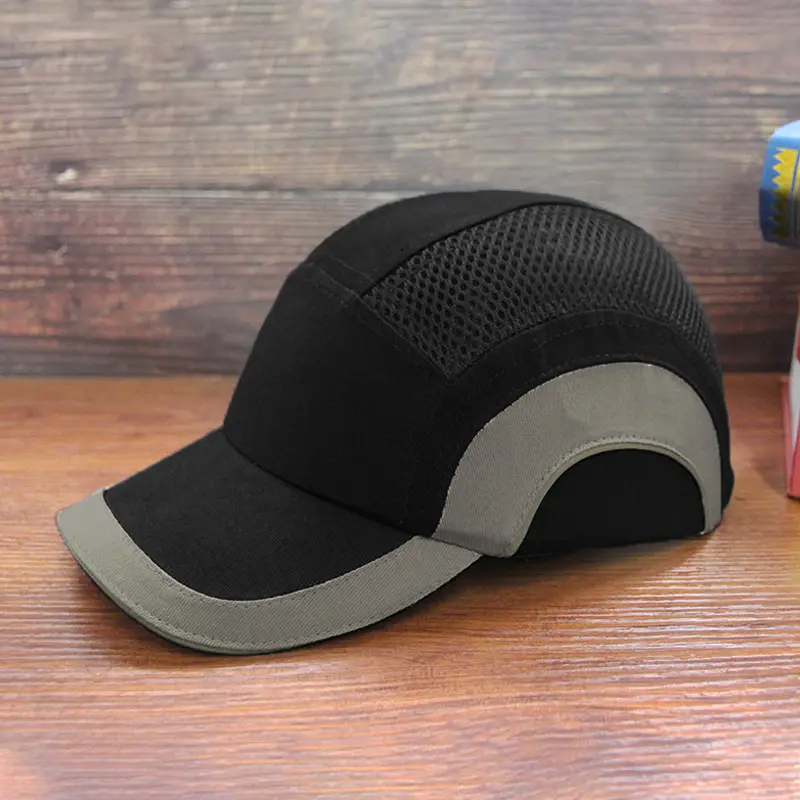 Blue Baseball Cap with Protective Backrest & Anti-Collision Design - Image 2