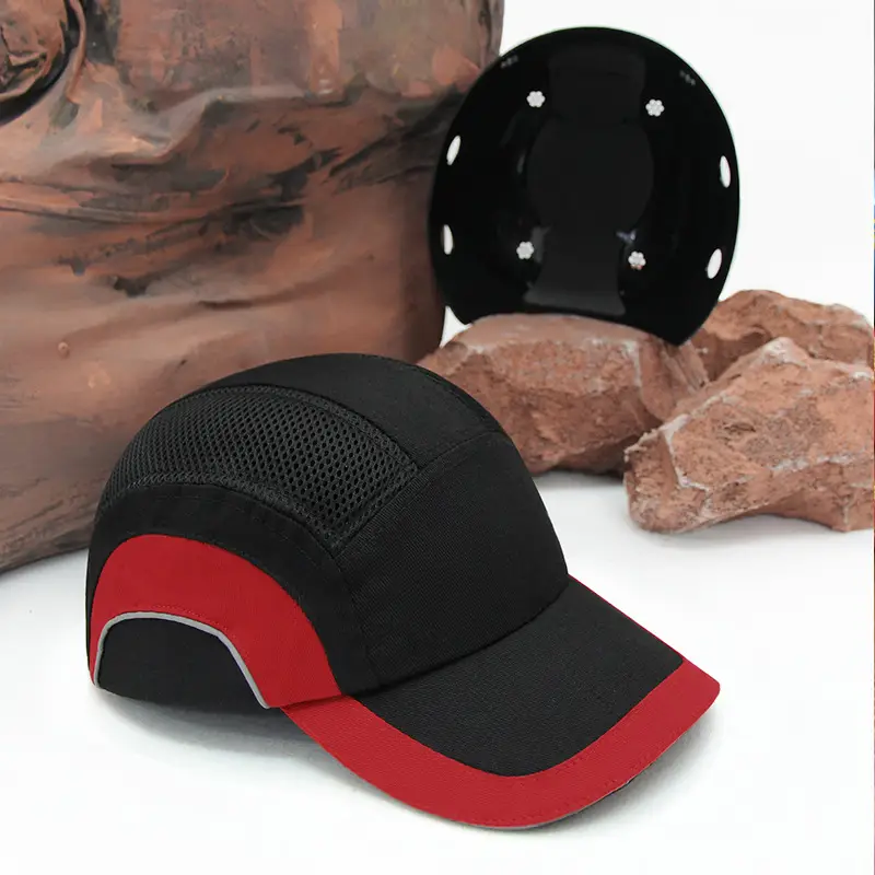 Blue Baseball Cap with Protective Backrest & Anti-Collision Design - Image 3