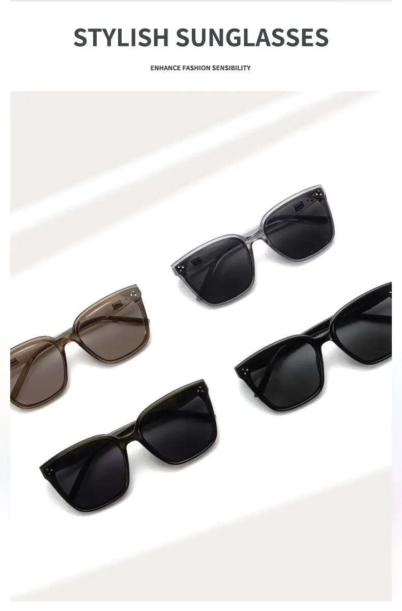 Women Square Frame Sun Glasses 2024 UV Protective — feature 2