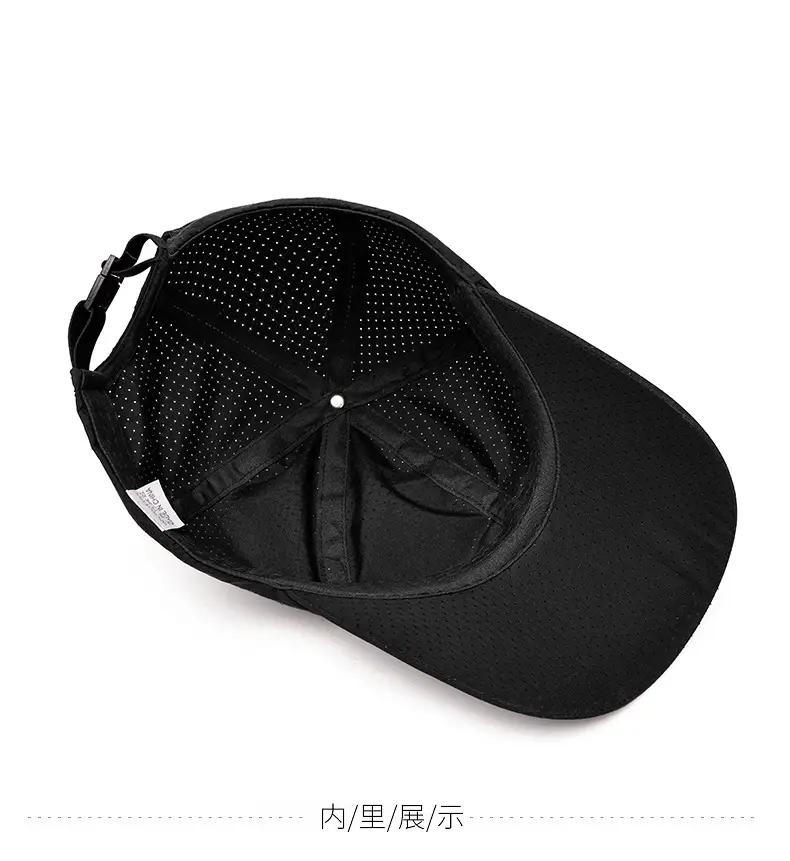 Women Running Cap Black Breathable Sun Protection — feature 12
