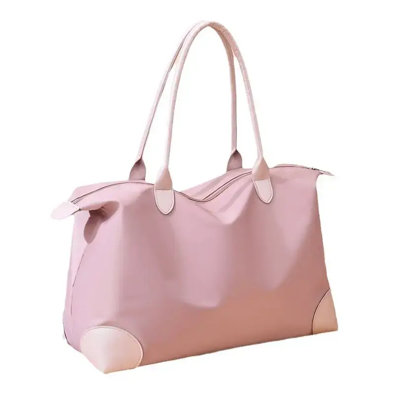 Women's Pink Waterproof Shoulder Bag Large Capacity - Image 11