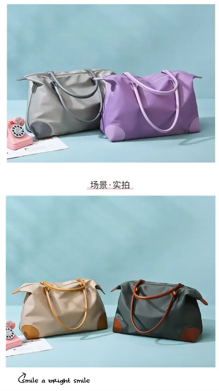 Women's Pink Waterproof Shoulder Bag Large Capacity — feature 18
