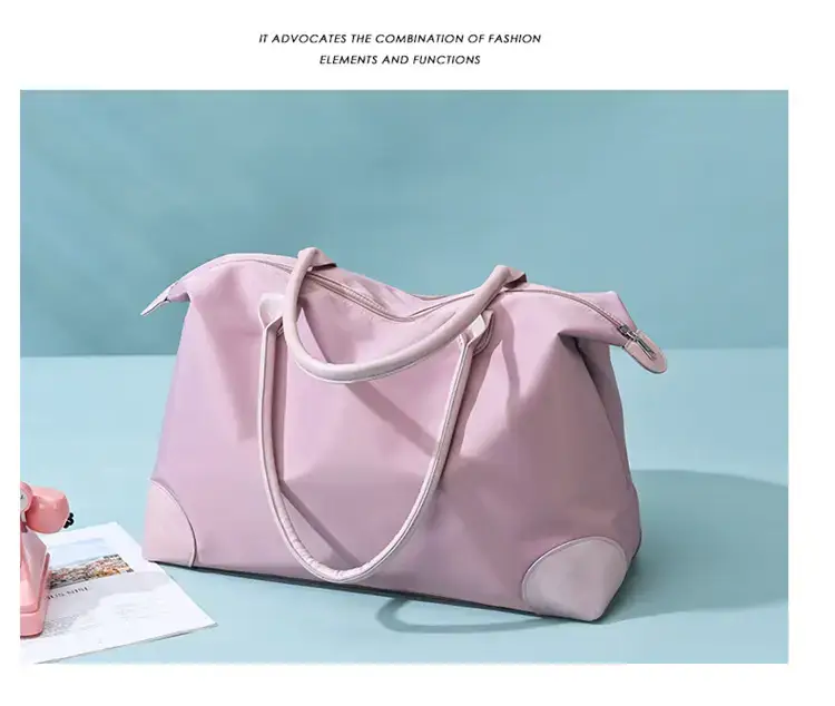 Women's Pink Waterproof Shoulder Bag Large Capacity — feature 20