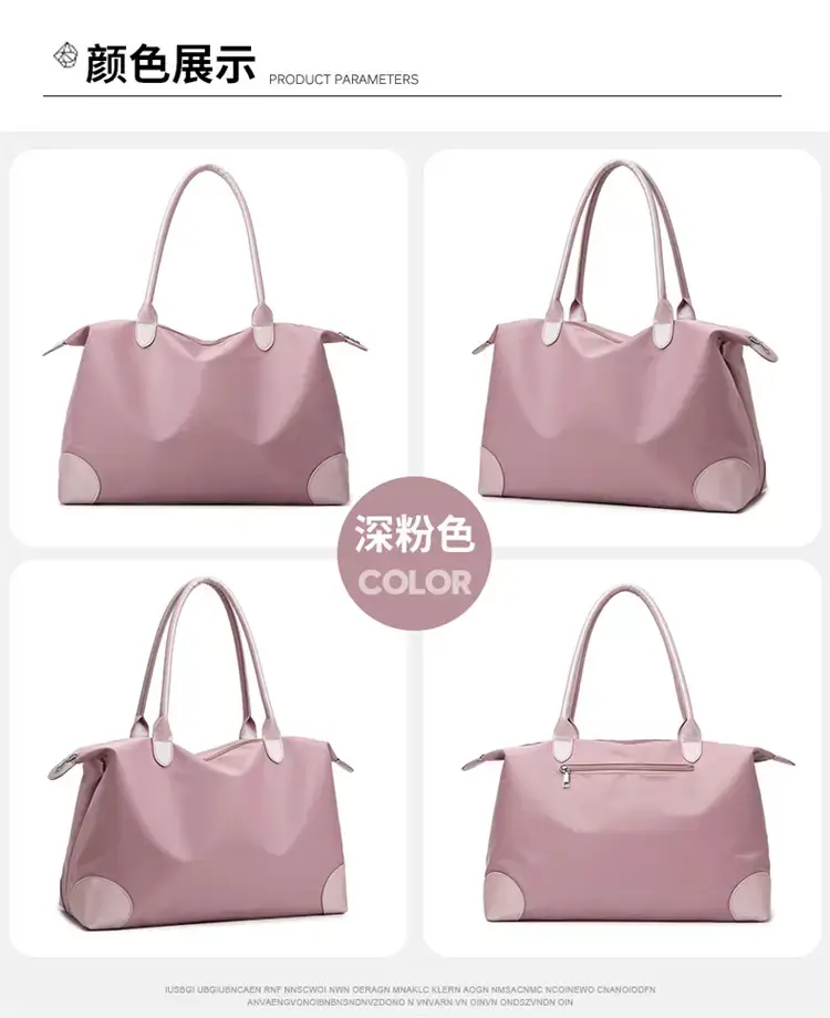 Women's Pink Waterproof Shoulder Bag Large Capacity — feature 21