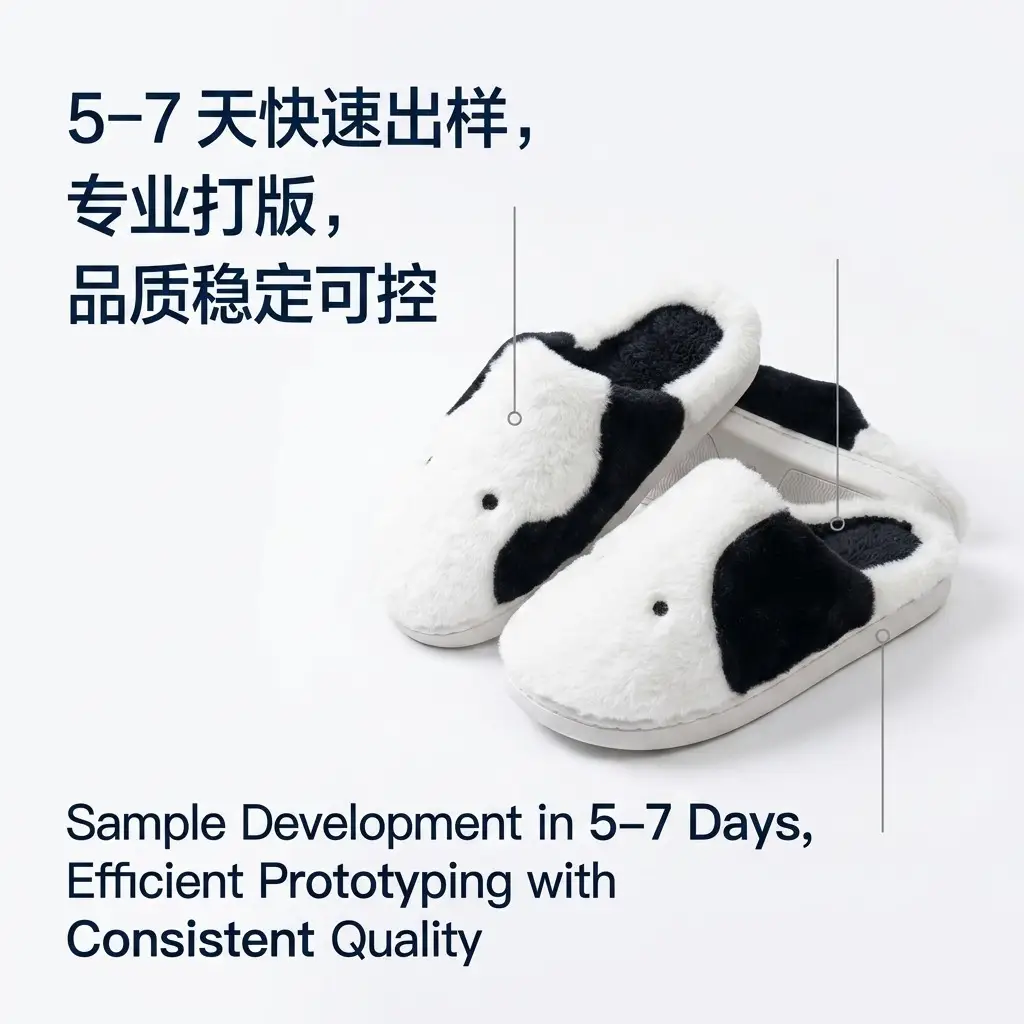 Source Factory Cartoon Cute Little Dog Cotton Slippers for Autumn and Winter Home Use, Warm and Non-Slip Plush Cotton Slippers, Direct Supply Wholesale — feature 5