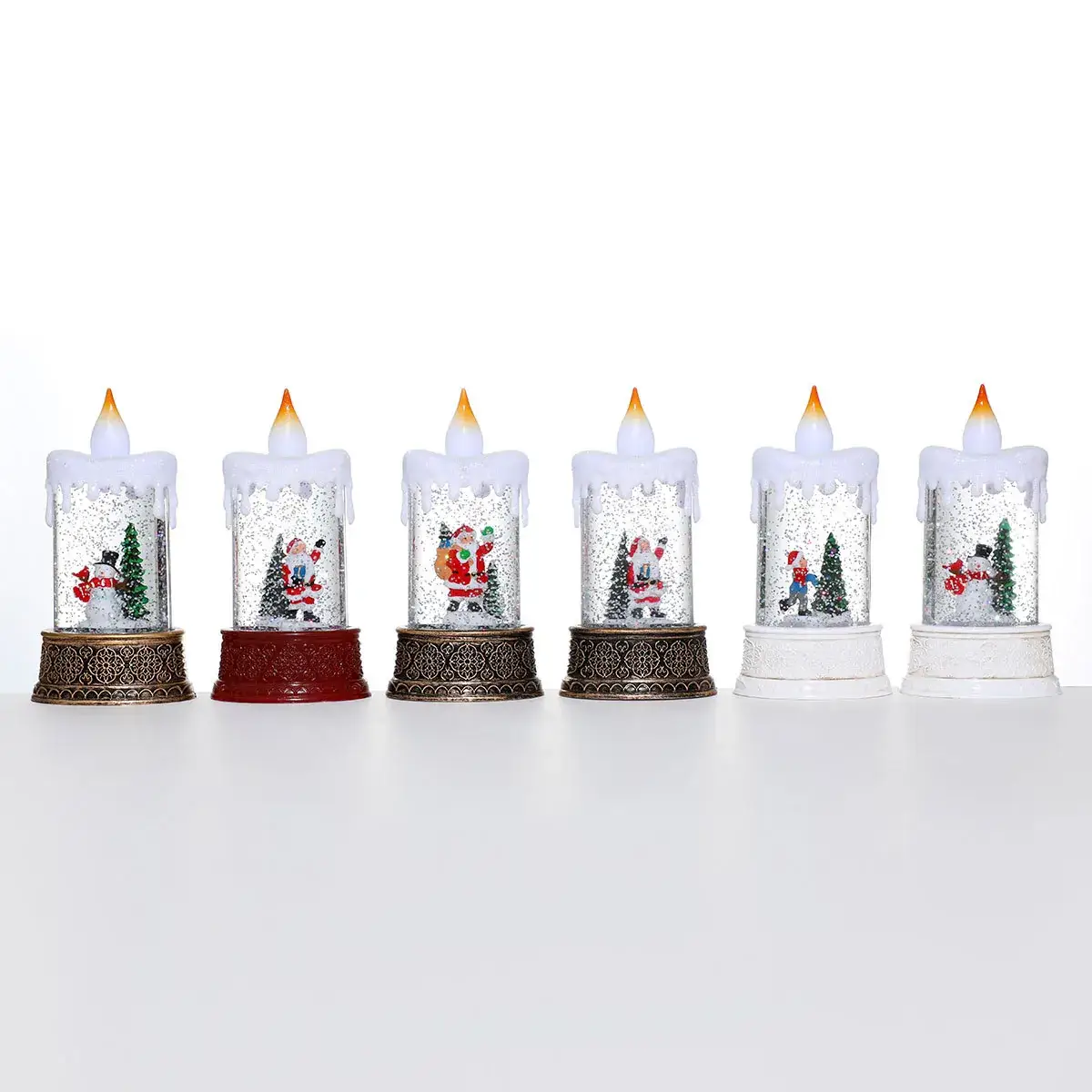 Christmas Water Injection Candle Lamp with LED Light - Image 11