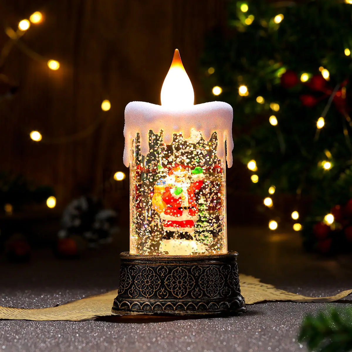 Christmas Water Injection Candle Lamp with LED Light — feature 10