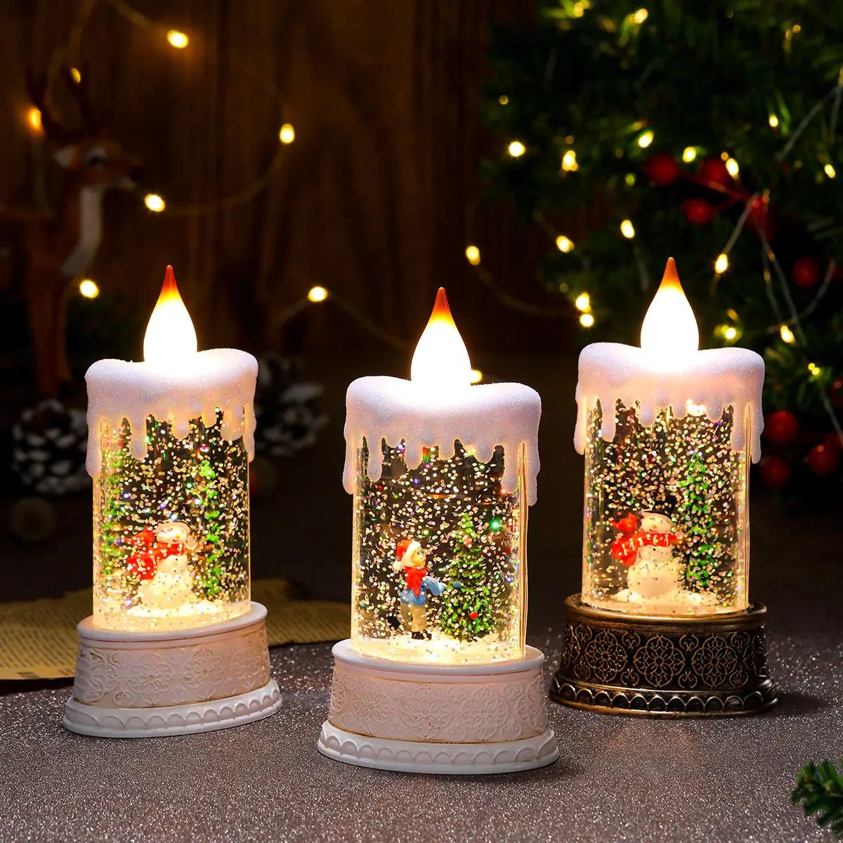 Christmas Water Injection Candle Lamp with LED Light — feature 5