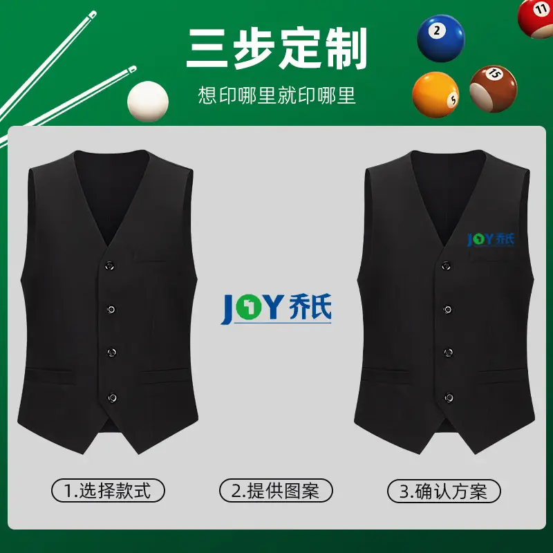 Men & Women Black Vest with Logo Back Design - Image 13