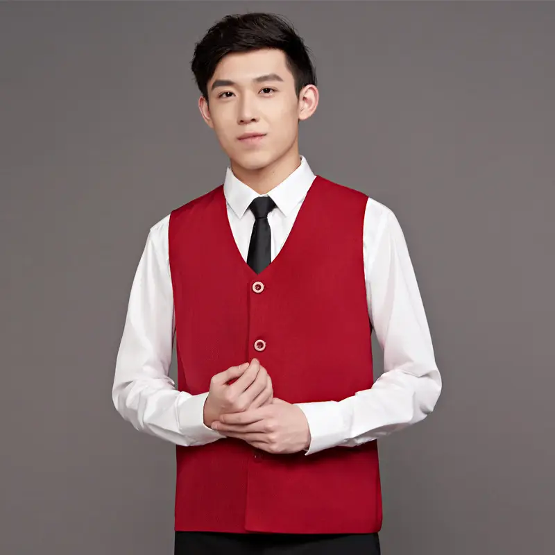 Men & Women Black Vest with Logo Back Design - Image 11