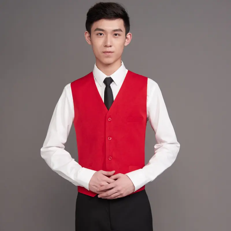 Men & Women Black Vest with Logo Back Design - Image 3