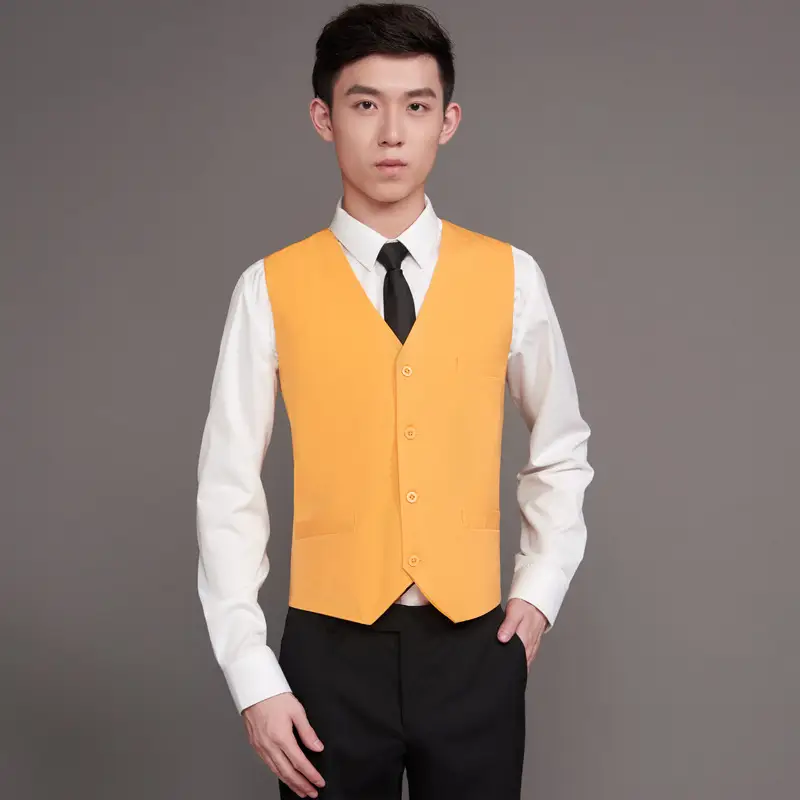 Men & Women Black Vest with Logo Back Design - Image 5