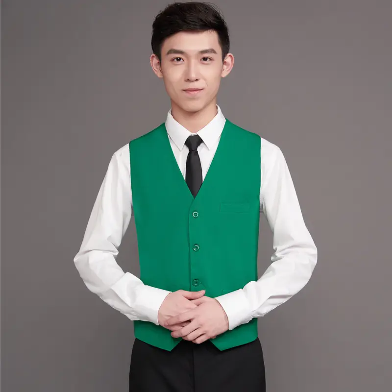 Men & Women Black Vest with Logo Back Design - Image 6