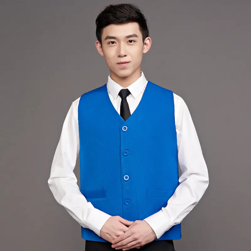 Men & Women Black Vest with Logo Back Design - Image 8