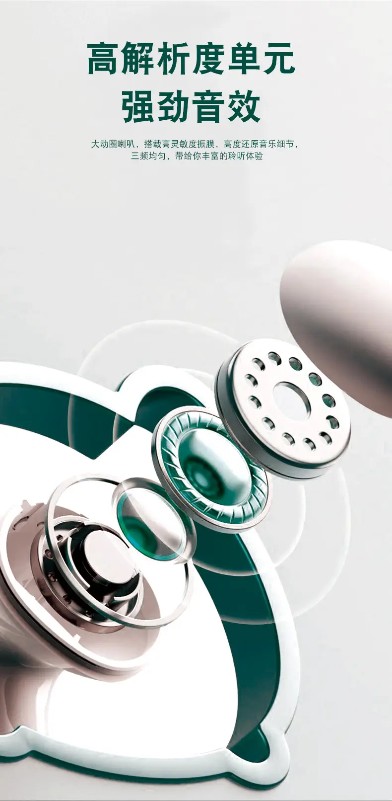 Wireless In-Ear Bluetooth Headset Long Endurance Sports Wireless Music Listening and Talking High Sound Quality Mini Bluetooth Headset — feature 3