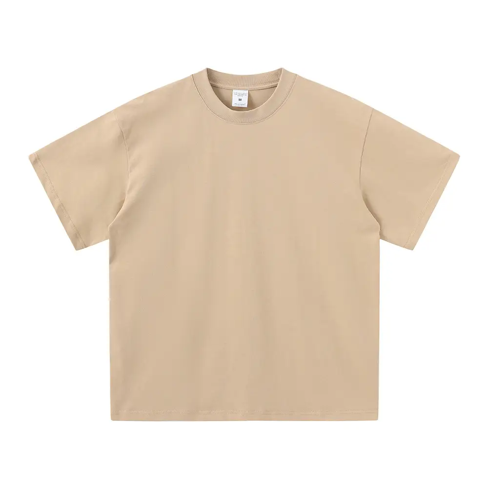 White 305g Cotton Short Sleeve T-Shirt for Men Women - Image 13