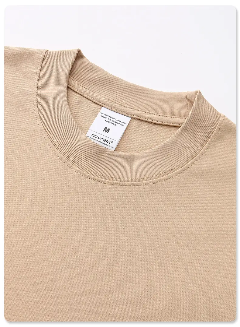 White 305g Cotton Short Sleeve T-Shirt for Men Women — feature 25