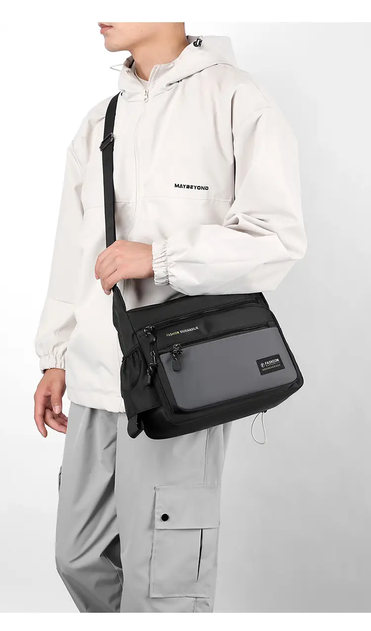 Men's High-end Crossbody Bag Large Capacity Black — feature 16