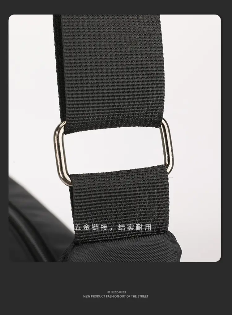 Men's High-end Crossbody Bag Large Capacity Black — feature 27