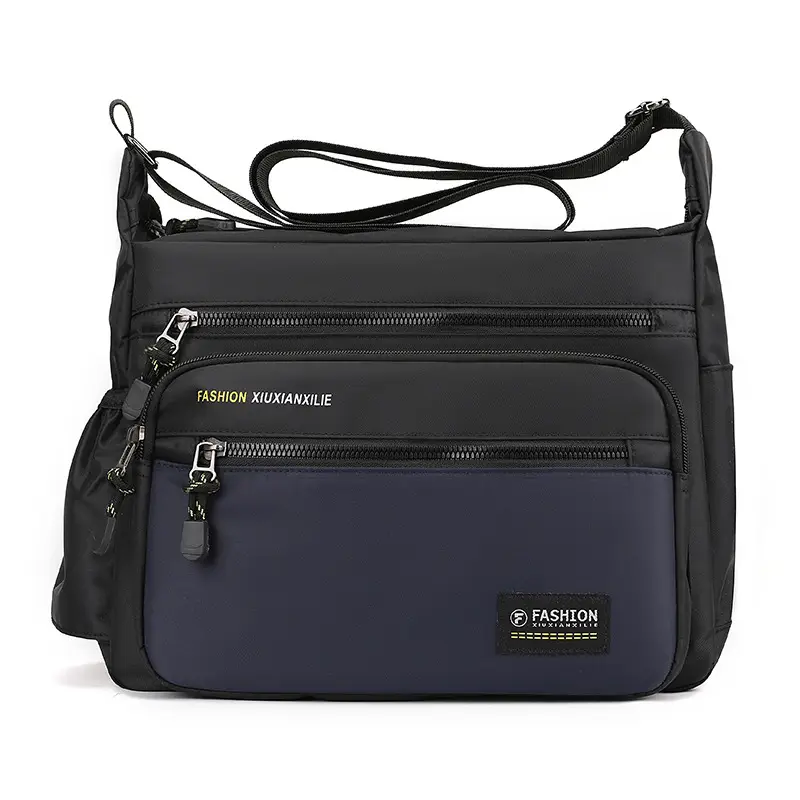 Men's High-end Crossbody Bag Large Capacity Black - Image 4