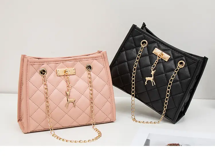 Fawn Pendant Crossbody Bag Diamond Embroidered Women — feature 22