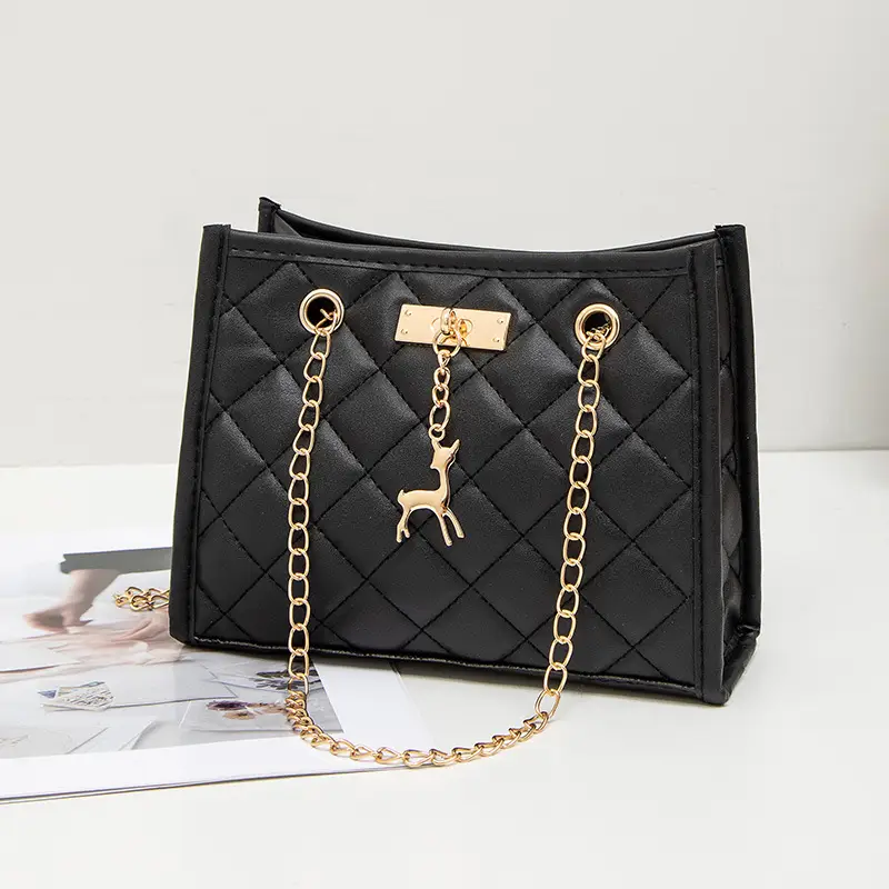 Fawn Pendant Crossbody Bag Diamond Embroidered Women