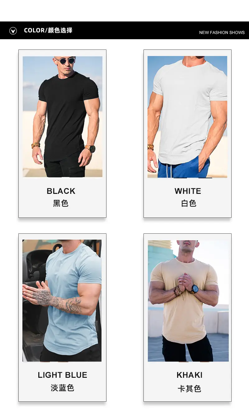 2024 Summer Slim Fit Muscle Doctor T-Shirt Gray — feature 4