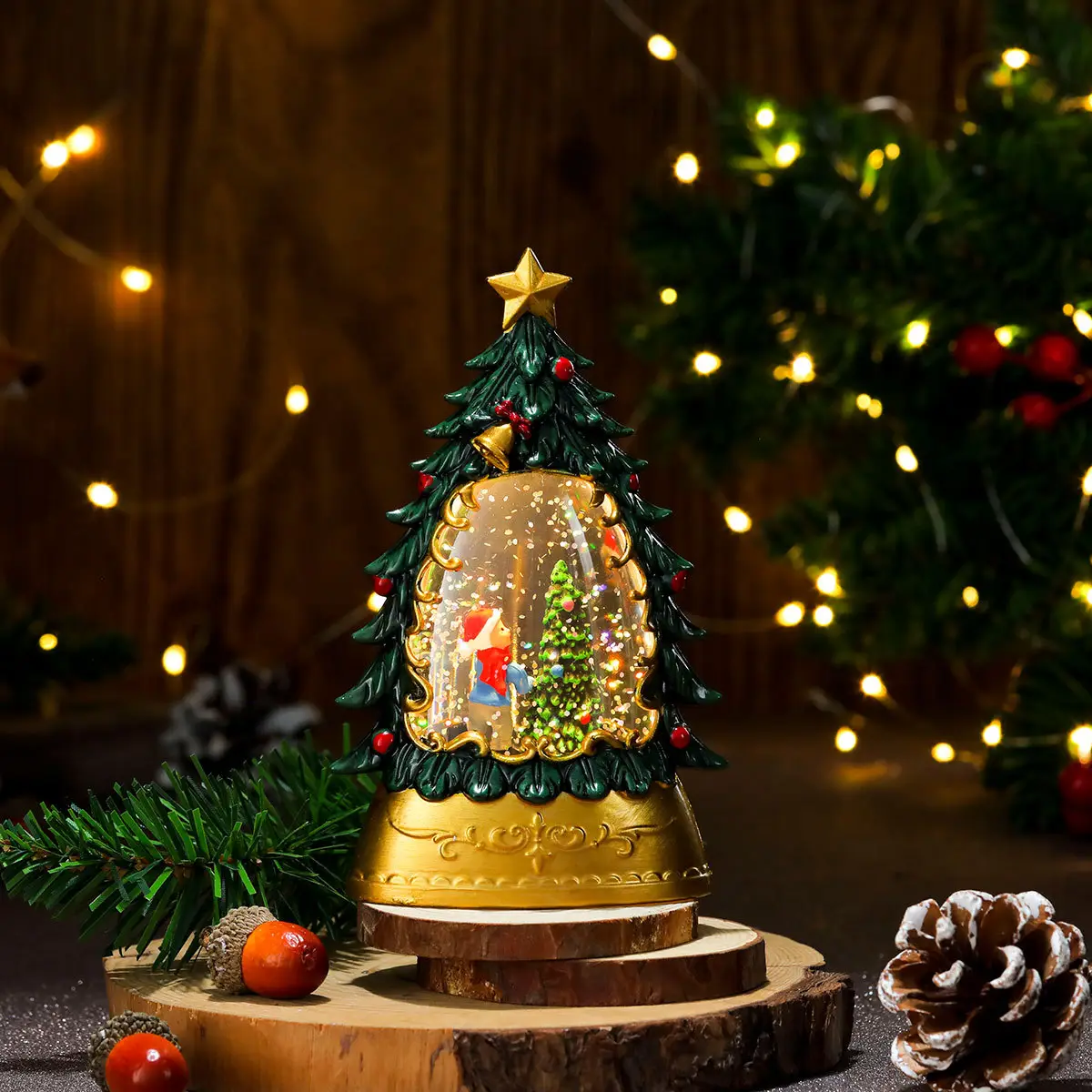 Christmas Tree Shape Candle Lamp for Kids Decor — feature 12