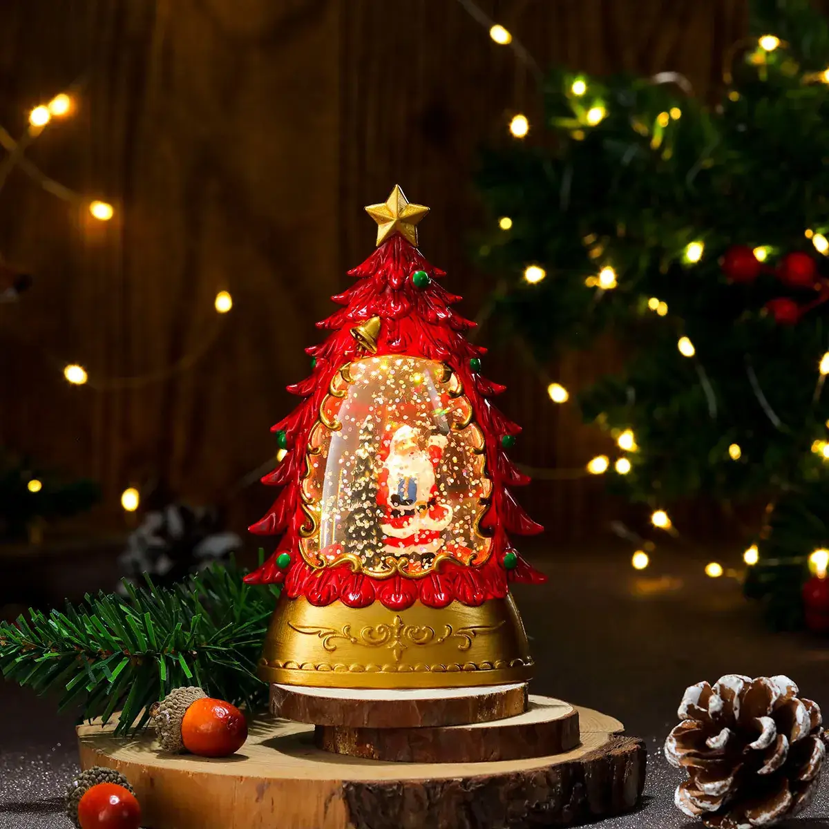 Christmas Tree Shape Candle Lamp for Kids Decor - Image 2