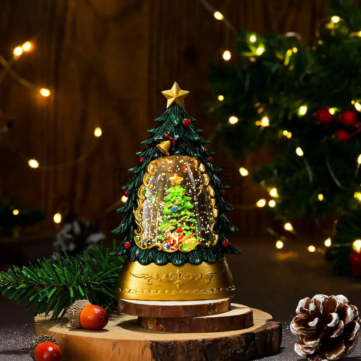 Christmas Tree Shape Candle Lamp for Kids Decor - Image 5