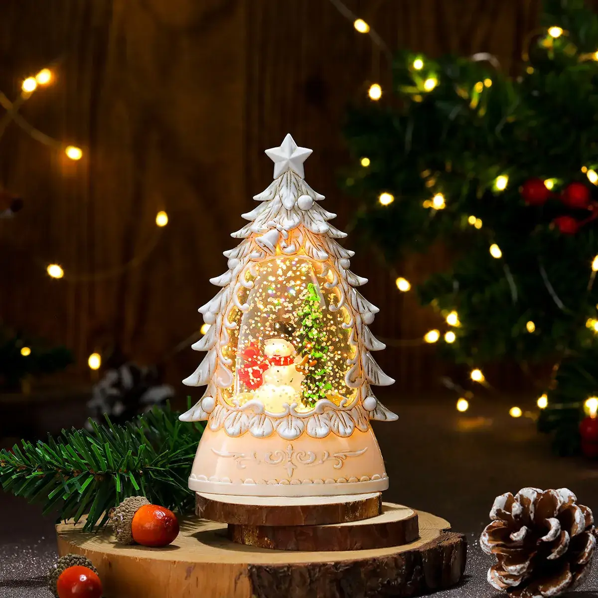 Christmas Tree Shape Candle Lamp for Kids Decor - Image 6