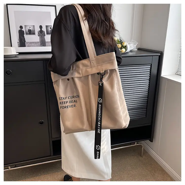Blue Canvas Shoulder Bag for College Students 2026 — feature 20