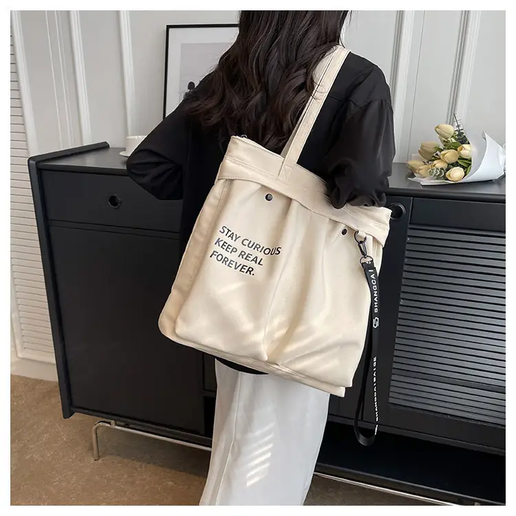 Blue Canvas Shoulder Bag for College Students 2026 — feature 30