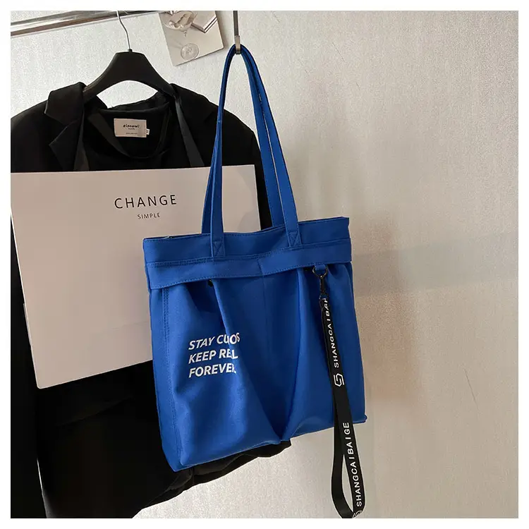 Blue Canvas Shoulder Bag for College Students 2026 — feature 37