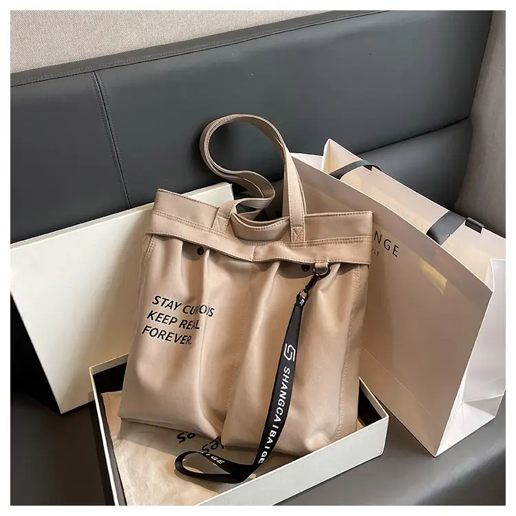Blue Canvas Shoulder Bag for College Students 2026 — feature 41