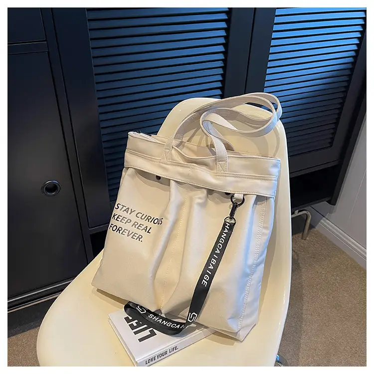 Blue Canvas Shoulder Bag for College Students 2026 — feature 44