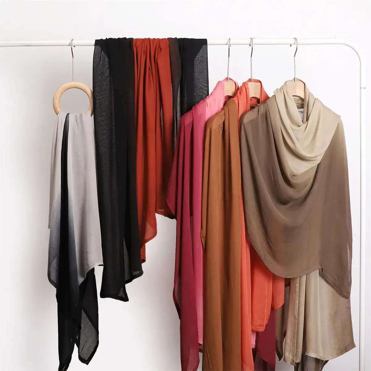 New High Quality Modal Scarf Gradient Cotton Women's Shawl - Image 14
