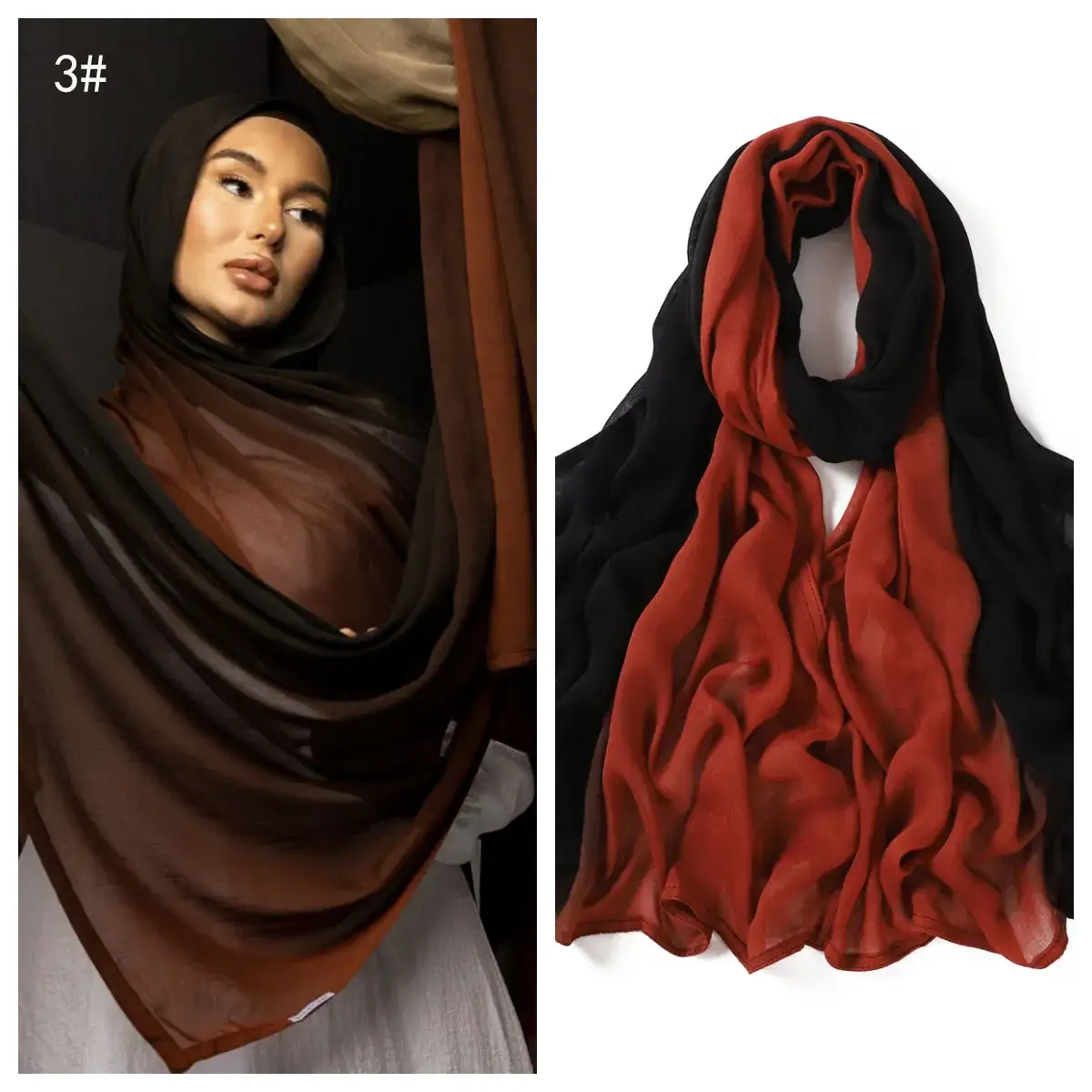 New High Quality Modal Scarf Gradient Cotton Women's Shawl - Image 4