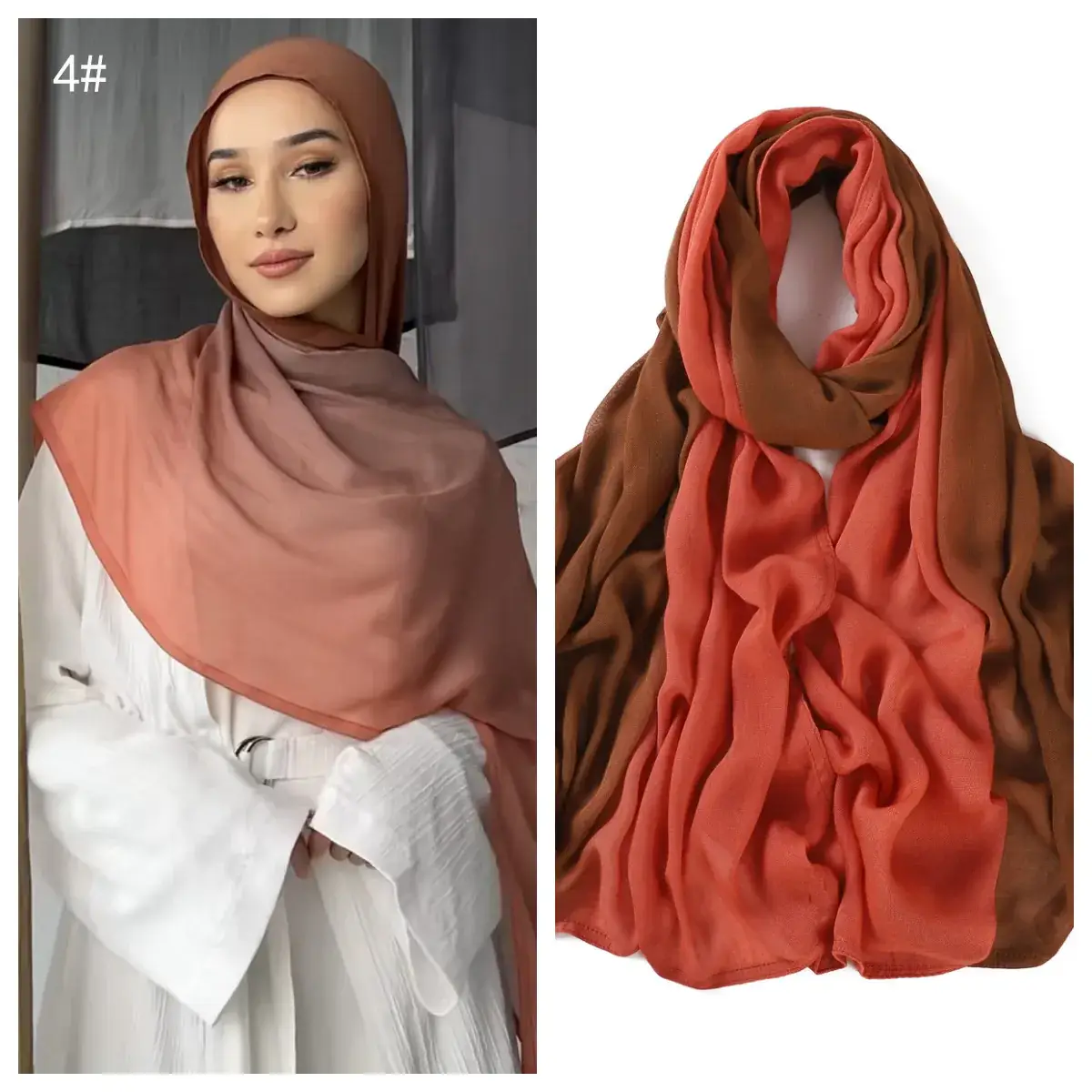 New High Quality Modal Scarf Gradient Cotton Women's Shawl - Image 5