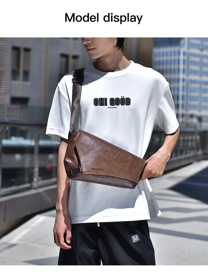 Men Waterproof Crossbody Bag Large Capacity Satchel — feature 13