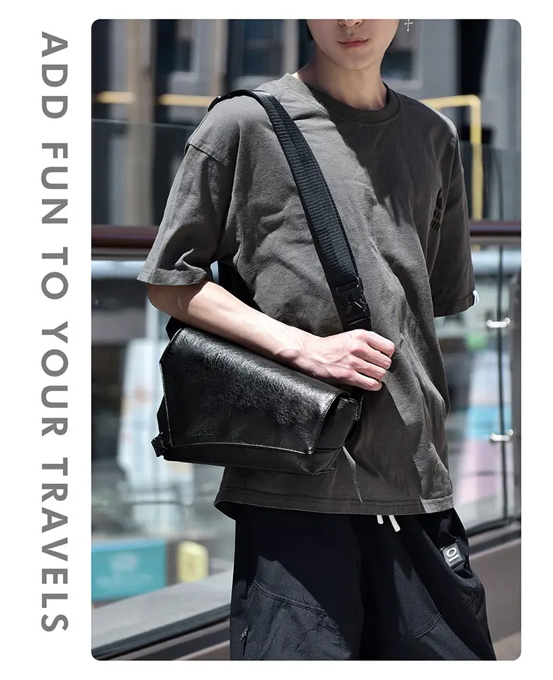 Men Waterproof Crossbody Bag Large Capacity Satchel — feature 6