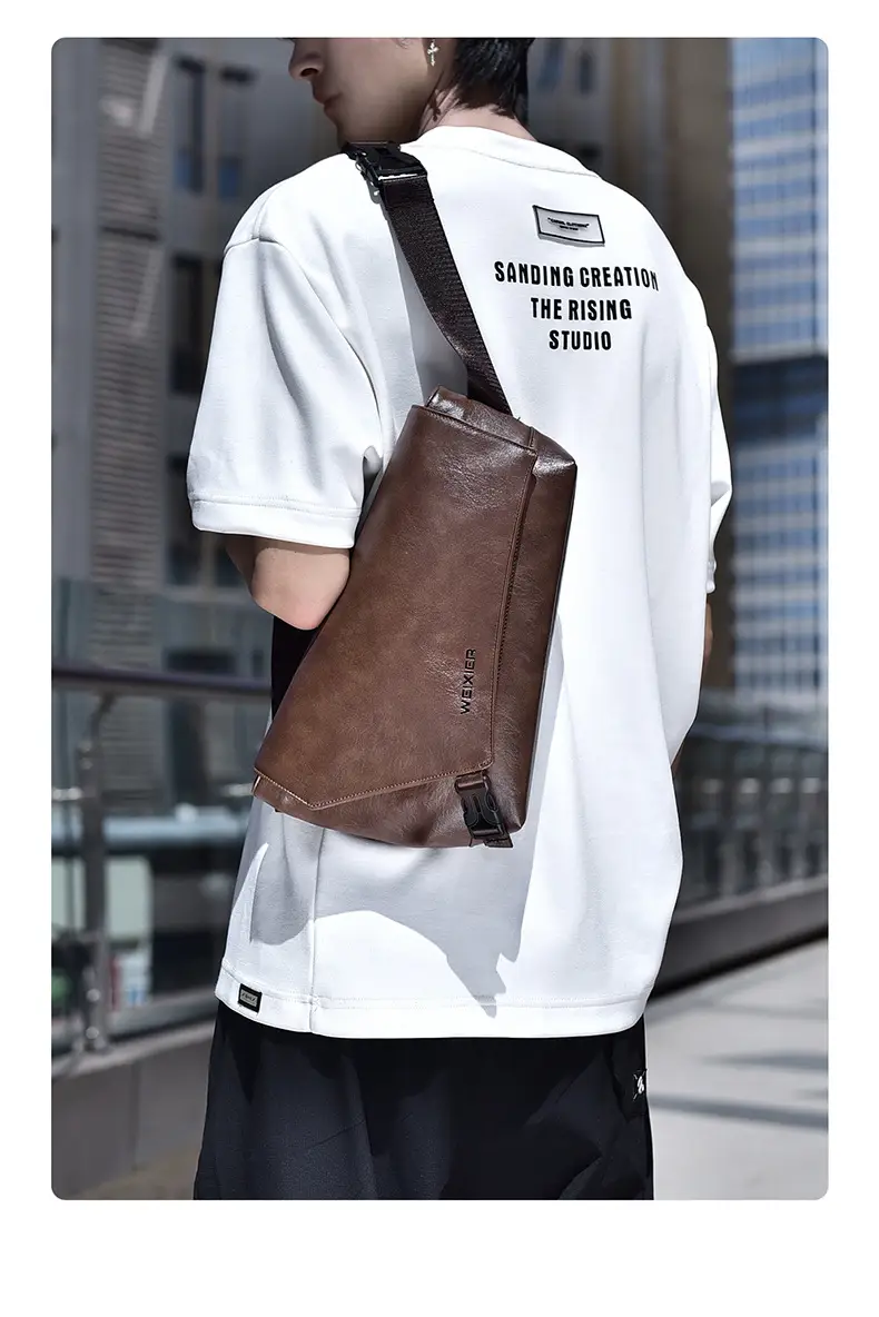Men Waterproof Crossbody Bag Large Capacity Satchel — feature 7