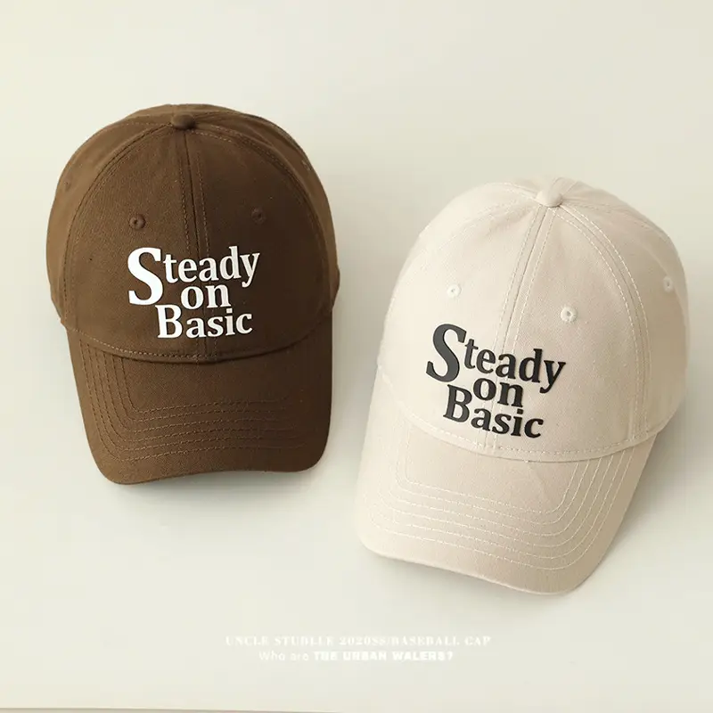 Stubble on Basic Blue Baseball Cap Men Women - Image 16