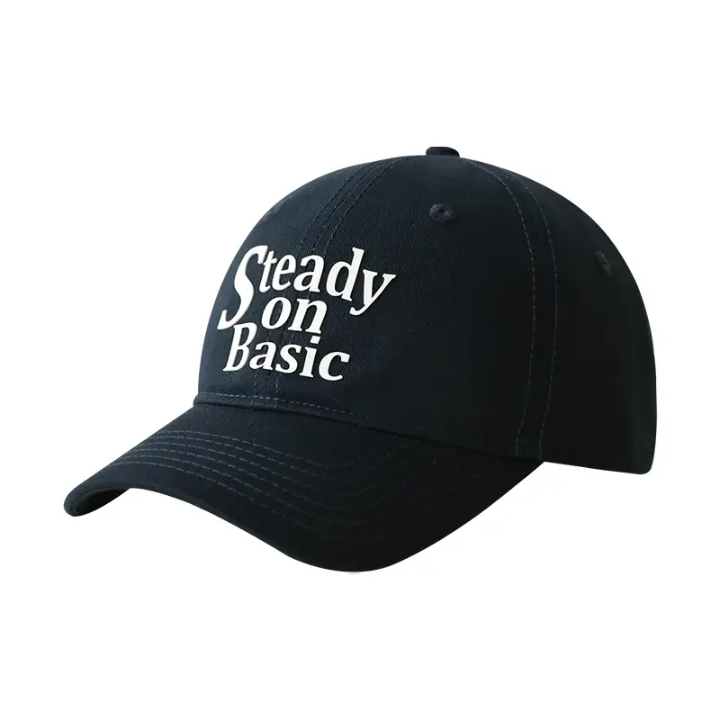 Stubble on Basic Blue Baseball Cap Men Women - Image 18