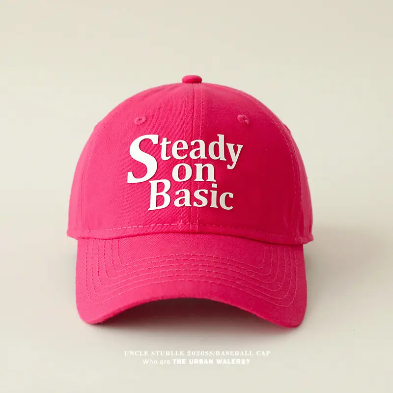 Stubble on Basic Blue Baseball Cap Men Women — feature 11